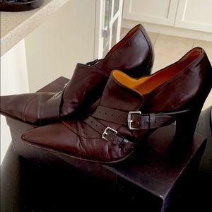 Hermes - Vintage - Leather Shoes - 3 inch heel